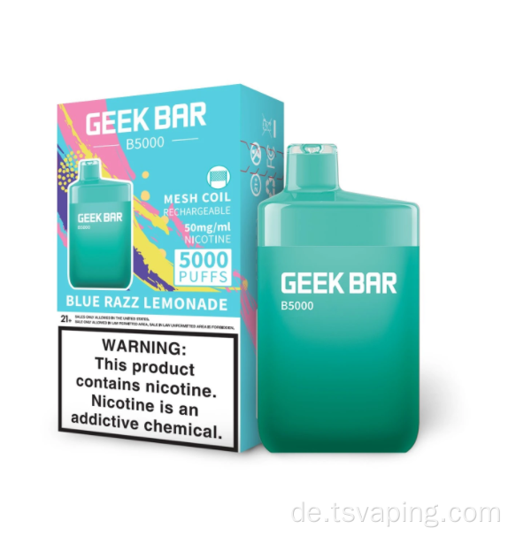 Brandneue Produkte Geek Bar B5000 Einwegvape