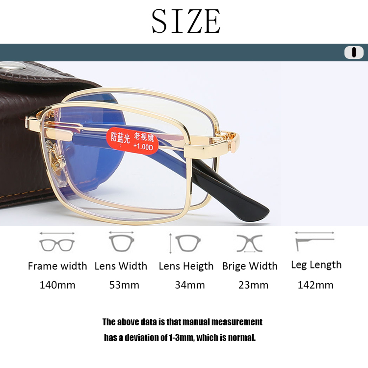 custom compact lightweight strong computer reading glasses