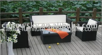 Rattan Patio Furniture Wicker Sofa Set 