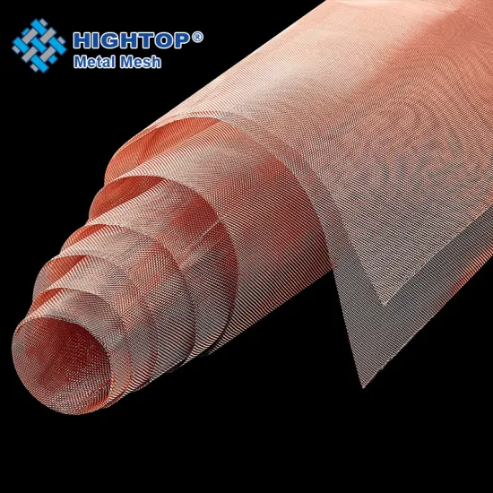High-Quality Abrasion Resistant Red Copper Woven Wire Mesh for Window Screens - 1-200 Mesh