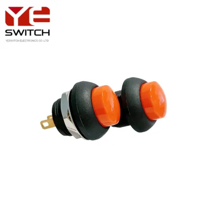 YESWITCH 12mm IP68 Orange High Push Button Switches