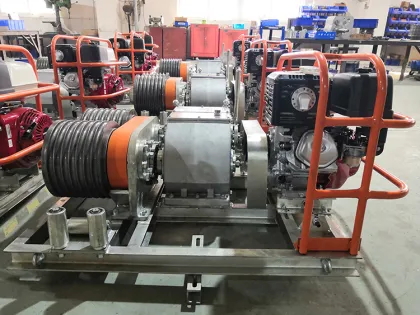 Dual Bull Wheel Gasoline Engine Cable Puller Winch