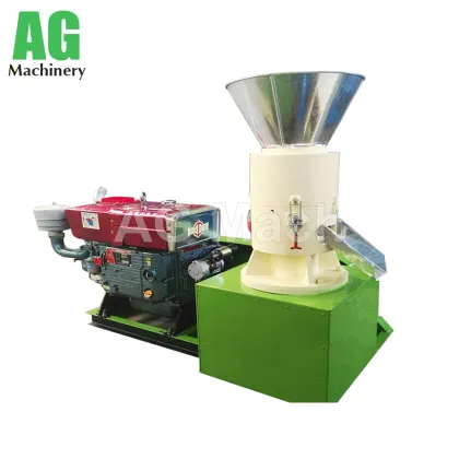 Hardwood Softwood Diesel Wood Pelletizer Biomass Pellet Machine Price