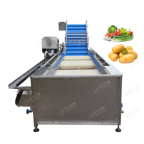 Vegetable Washer: Radish, Olives, Tomato, Garlic, Cassava, Spinach, Sweet Potatoes Cleaning Machine