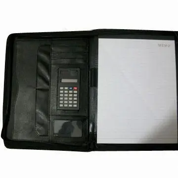 PU Leather Portfolio Case with Customized Design