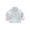 Manteau en molleton à imprimé brillant pour fille