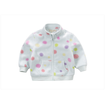 Manteau en molleton à imprimé brillant pour fille