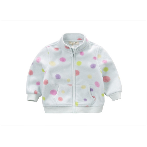 Mädchen Bright Print Fleece Mantel