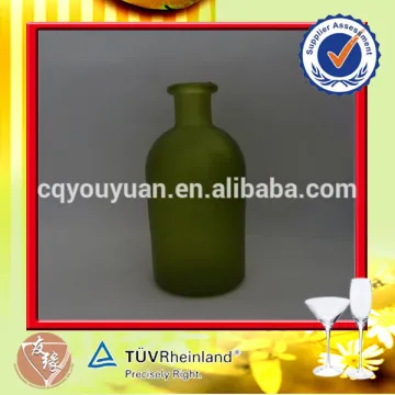 Cheap green color 200ml volume customized glass bottles