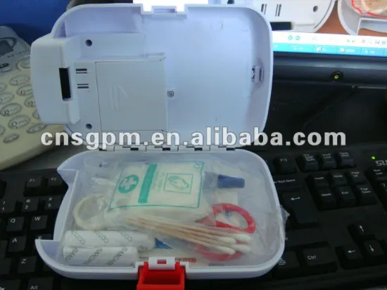 Emergency First Aid Medical Case with LED Flashlight