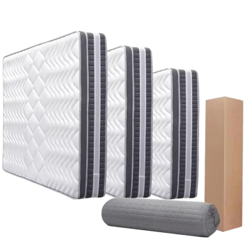 Soft Vacuum Roll-Up Pocket Spring Mattress with Polyester Wadding in a Box
