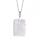 Collier pendentif de guérison en quartz avec cristaux rectangle naturel avec chaîne en argent de 16 pouces