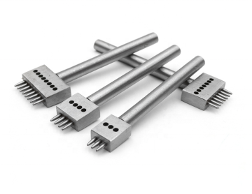 DIY Leathercraft Punch Tool Set - 3pcs 2/4/6 Prong 4/5/6mm