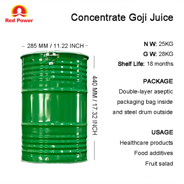 20 kg di concentrato succo di goji