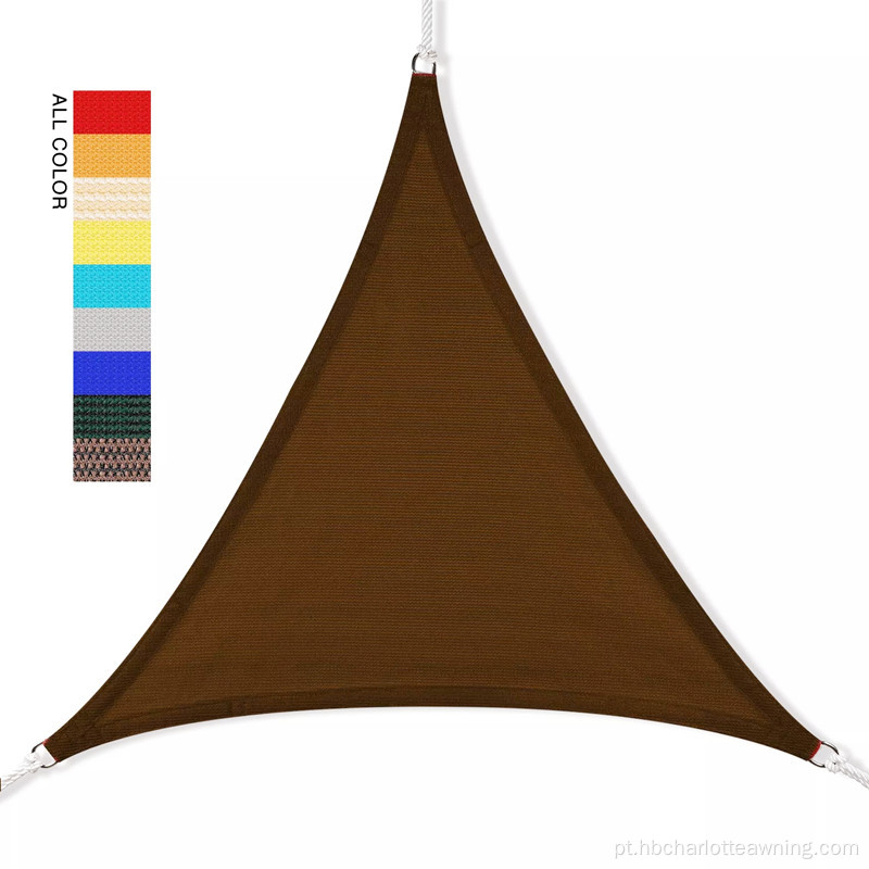 Triângulo Sunshade Sail Screen Canopy Campa de pátio ao ar livre