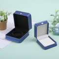 Blue Leather Jewelry Box