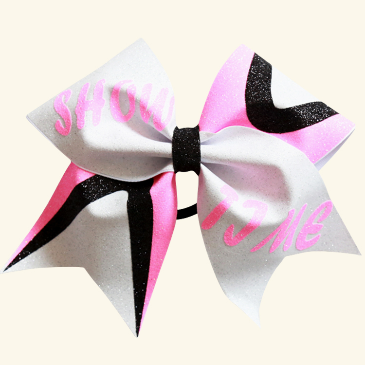 Glittery Snow White Cheer Leading Bows