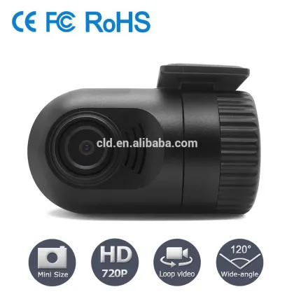 TF Card Memory Loop Recording AVI WDR H.264 Dash Cam with Night Vision