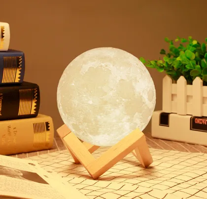 3D Rechargeable LED Moon Lamp Night Light