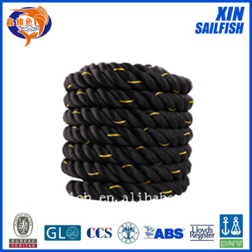 good quality battle rope with orange tracer