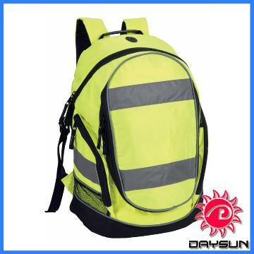 High Visibility Bag Cycling Yellow Canvas Backpack