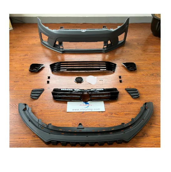 XLstyling Car Bumper Facelift Conversion Kits for POLO WRC 2010-2017 Front Bumper with Grille