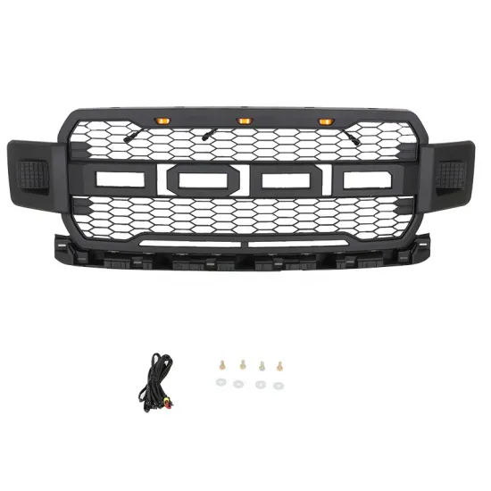 Raptor Style Grill Fit for F-150/F150 2018-2019 - Car Front Bumper Accessory