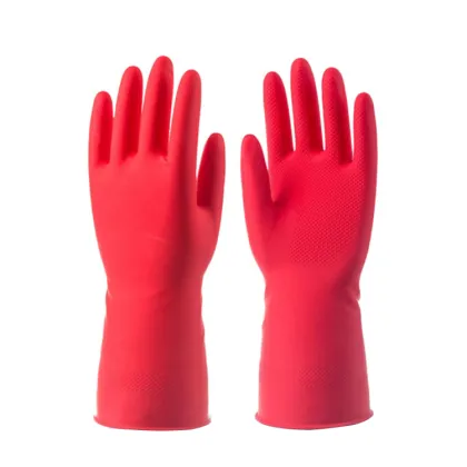 Kitchen Cleaning Dishwashing Rubber Long Waterproof Gloves
