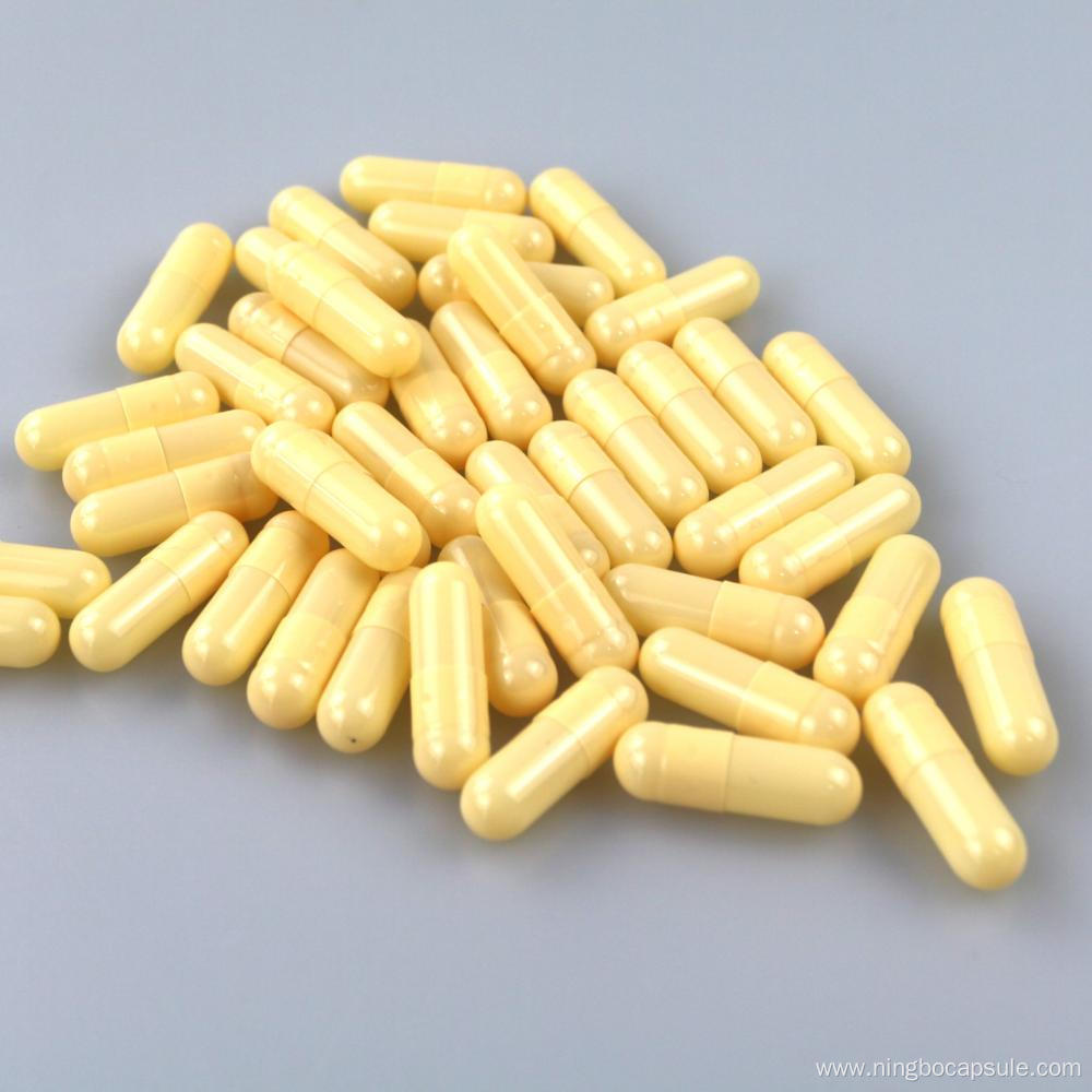 Milk Yellow capsules shell