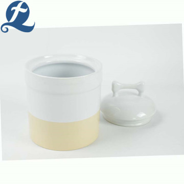 High quality ceramic pet dog food storage tank