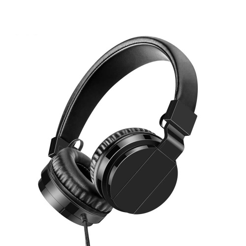Headphone Kabel Stereo Ikat Kepala yang Dapat Disesuaikan