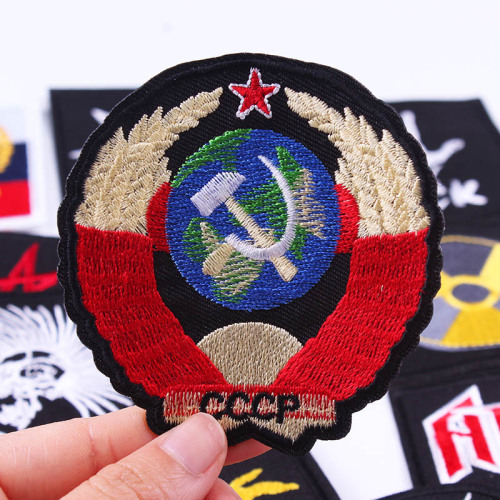 Applique Badge Iron บนแพทช์เย็บปักถักร้อย