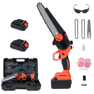 Professional OEM Brushless 6-Inch Mini Electric Chainsaw with 21V Battery Power