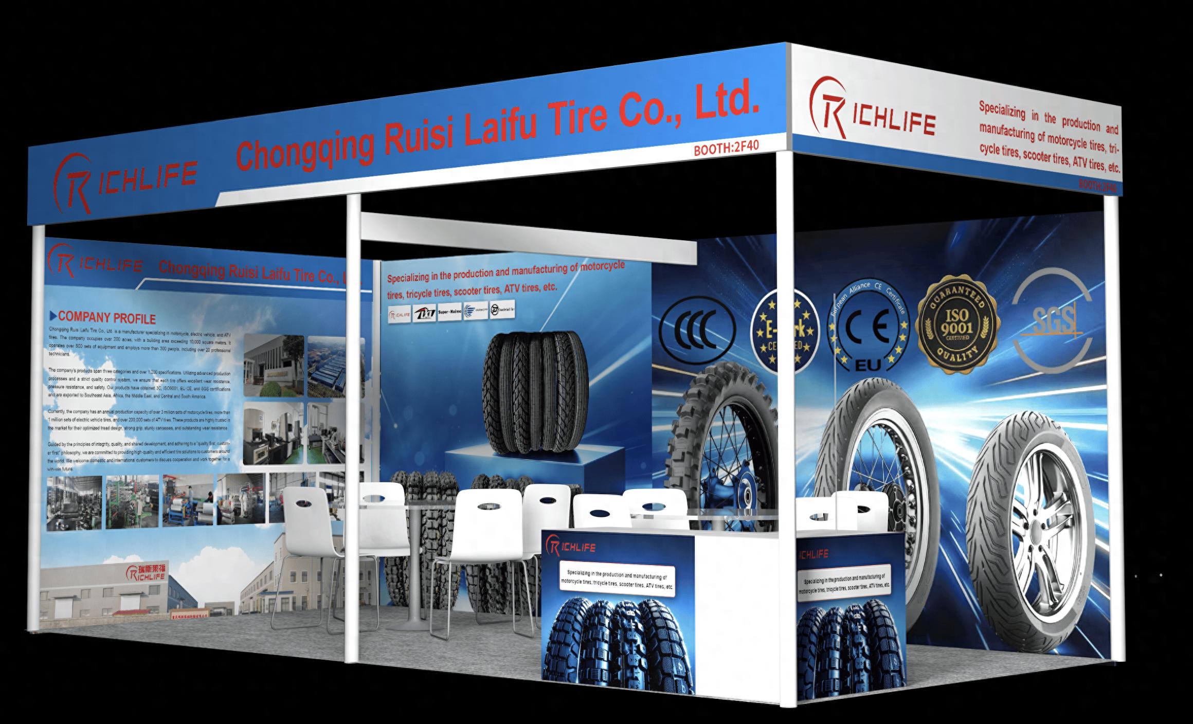 Ruisilaifu Shines at Canton Fair with Its Brand KUMA! Hot New Products Jointly Draw a New Global Blueprint for the Tire Industry1