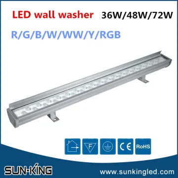 Fashionable promotional rgb 24v led 1M wall washer 36W wallwash led outdoor building lighting