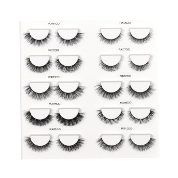 Wholesale Fluffy Natural Mink Fake Eyelash Strips OEM ODM