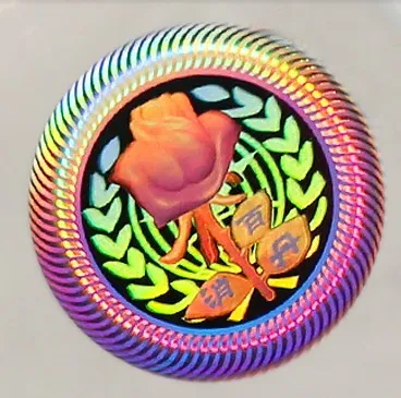 3d hologram sticker with high resolution