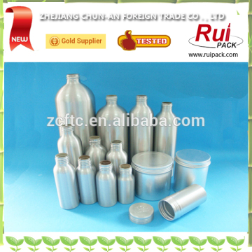 wholesale empty food grade aluminum bottle packaging,aluminum cosmetic bottle container