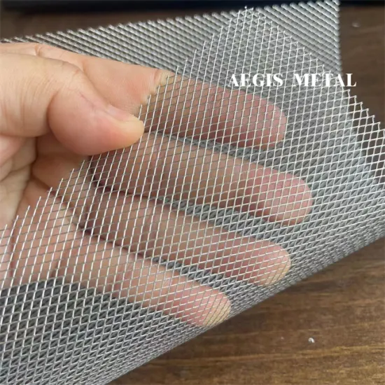 100 Micron 50um Diamond Hole Aluminum Expanded Metal Mesh for Lighting