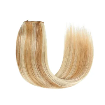 Wholesale Sillky straight Best Quality 100% European Remy Human Hair Halo Hair Extension With Clips Halo human hair extensions