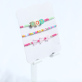 10MM lettering soft clay bead girl bracelet set