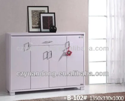 Modern home furniture shoe cabinet with big cabinet and drawer