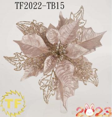 Artificial Christmas Flower Ornaments