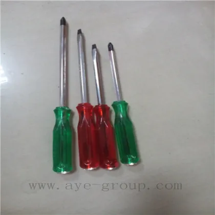 Plastic Handle Nie Chrome Screw Driver Set