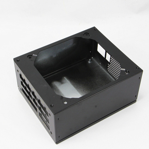 Black Coated Sheet Metal Stamping Produced Parts