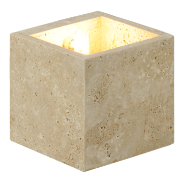 Настенный светильник из травертина из натурального пещерного камня