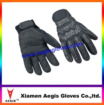 Leather working mechanic gloves