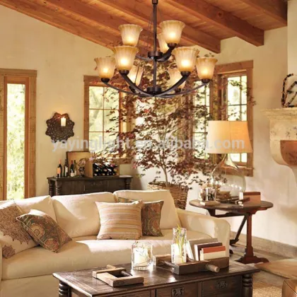 Wrought iron glass chandeliers,Wrought Iron Indoor chandeliers,Vintage chandeliers