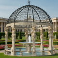 Luxury Marble Gazebo adorned with Caryatid Columns
