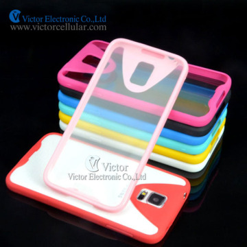 TPU Bumber cases for Samsung Galaxy S5 i9600 with screen protector